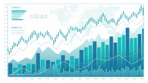 AI market intelligence and trading charts illustration for Australian users